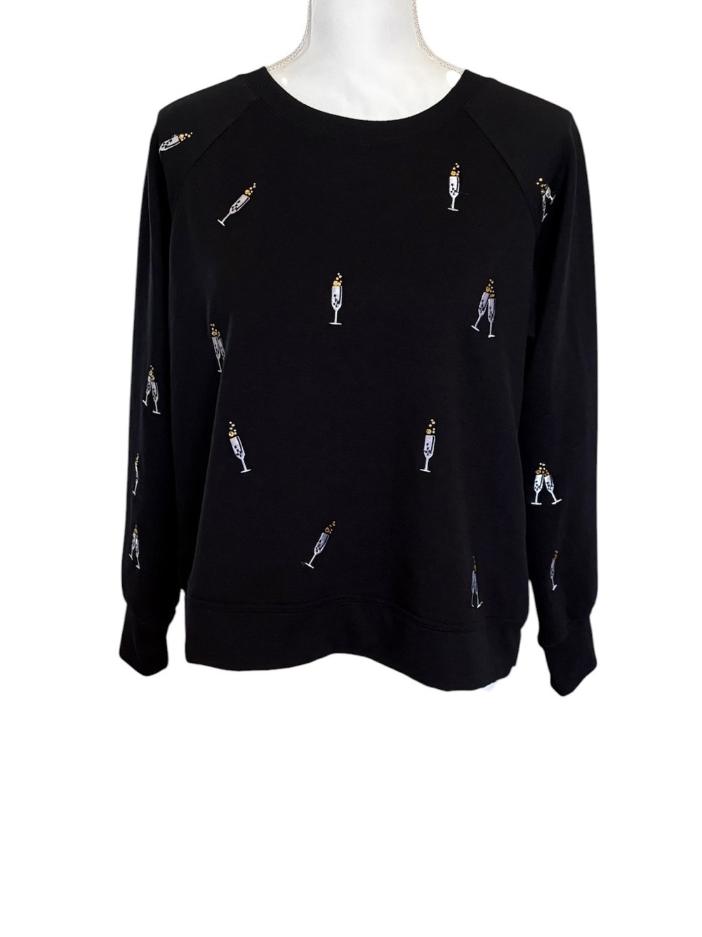 Philosophy Republic Clothing Champagne Toast Graphic Crewneck Sweatshirt Medium